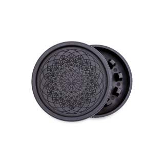 FireFlow - Hemp Grinder 5.5cm 2P - Leaf Pattern (1 Stk.)