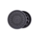 FireFlow - Hemp Grinder 5.5cm 2P - Leaf Pattern (1 Stk.)