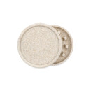 FireFlow - Hemp Grinder 5.5cm 2P - Leaf Pattern (1 Stk.)