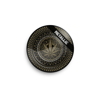 FireFlow - Metal Ashtray - Leaves 38 3/4  metallic - 14cm (1 Stk.)