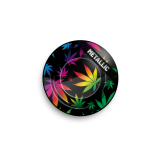 FireFlow - Metal Ashtray - Leaves Gradient metallic - 14cm (1 Stk.)
