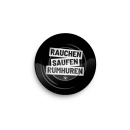 FireFlow - Metal Ashtray - Rauchen Saufen Rumhuren - 14cm...