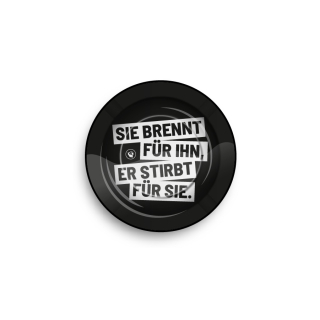 FireFlow Aschenbecher Metall 14cm - Sie Brennt Für Ihn (1 Stk)