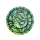 FireFlow - Metal Coffeeshop Ashtray - M - Leaves 33 Green 16cm (1 Stk.)