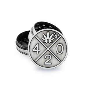 FireFlow - Metal Grinder 4cm 3P - Silver - 420  (1 Stk.)