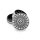FireFlow Grinder Metal 40mm - 3Parts Silver Leaf Pattern (1 Stk)