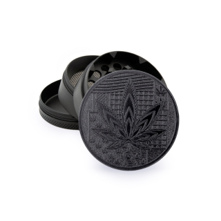 FireFlow Grinder Metal 50mm - 4Parts Black Leaves 36 (1 Stk)