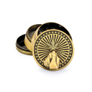 FireFlow Grinder Metal 50mm - 4Parts Gold Hope (1 Stk)