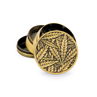 FireFlow - Metal Grinder 5cm 4P - Gold - Leaves 33 (1 Stk.)