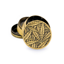 FireFlow Grinder Metal 50mm - 4Parts Gold Leaves 33 (1 Stk)