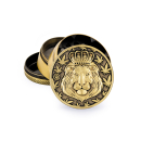 FireFlow Grinder Metal 50mm - 4Parts Gold Lion (1 Stk)