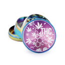 FireFlow Grinder Metal 50mm - 4Parts Icy THC Molecule (1...