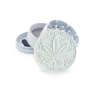 FireFlow Grinder Metal 50mm - 4Parts Icy Pearl Trance Leaf (1 Stk)