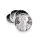 FireFlow Grinder Metal 50mm - 4Parts Silver 420 Teddy (1 Stk)