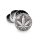 FireFlow Grinder Metal 50mm - 4Parts Silver Geometrical Leaf (1 Stk)