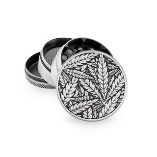 FireFlow - Metal Grinder 5cm 4P - Silver - Leaves 33 (1 Stk.)