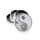 FireFlow - Metal Grinder 5cm 4P - Silver - Yin Yang (1 Stk.)