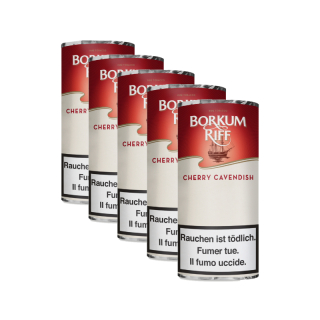 NP1009 BorkumRiff PfeifenTabak Beutel - Cherry Cavendish (5 x 42.5g)