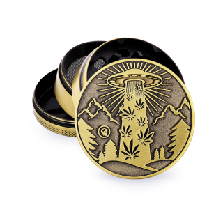 FireFlow Grinder Metal 60mm - 4Parts Gold 420 Ufo (1 Stk)