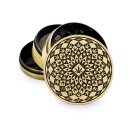 FireFlow - Metal Grinder 6cm 4P - Gold - Leaf Pattern (1...