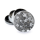 FireFlow - Metal Grinder 6cm 4P - Silver - THC Molecules...