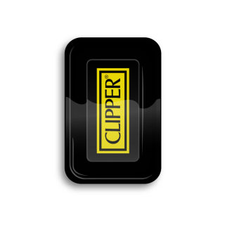 FireFlow - Rolling Tray - M - Clipper Logo Black - 27.5cm x 17.5cm (1 Stk.)