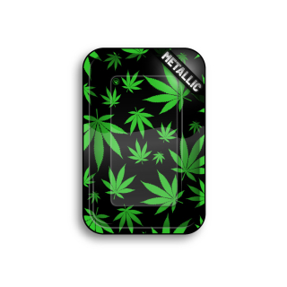 FireFlow - Rolling Tray - M - Leaves Green - 27.5cm x 17.5cm (1 Stk.)