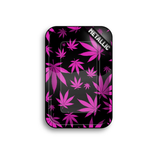 FireFlow - Rolling Tray - M - Leaves Pink - 27.5cm x 17.5cm (1 Stk.)