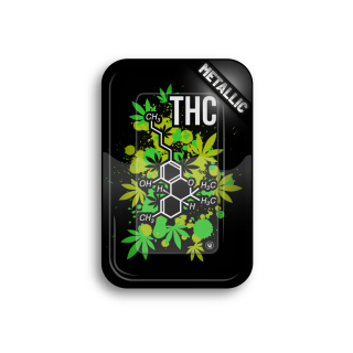 FireFlow - Rolling Tray - M - THC Molecule - 27.5cm x 17.5cm (1 Stk.)