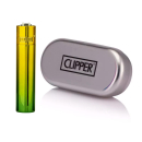 Clipper Feuerzeug Softflame Metal - Green Gradient (1 x...
