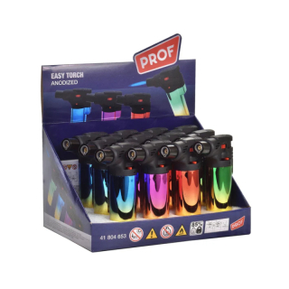 Prof Feuerzeug Jetflame Blue - Easy Torch Metallic (1 x 12Stk)