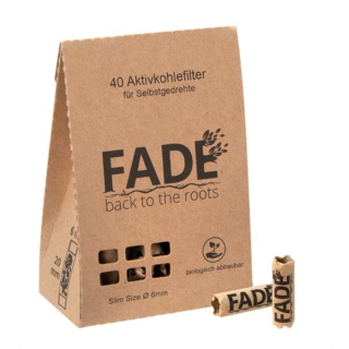FADE - Aktivkohlefilter Slim Size Organic 6.4mm (40 Stk.)