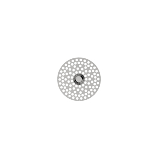 FlowerMill Grinder Plate Stainless 66mm - Stainless Series #1 ExtraFine (1 Stk)
