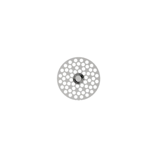 FlowerMill Grinder Plate Stainless 66mm - Stainless Series #2 Fine (1 Stk)