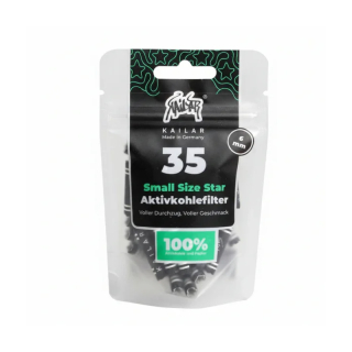 Kailar - Papier Aktivkohlefilter - Small Size Star (35 Stk.)