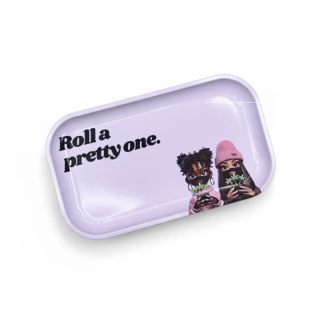 Glossy RollingTray 27x16 cm - Pink (1 Stk)