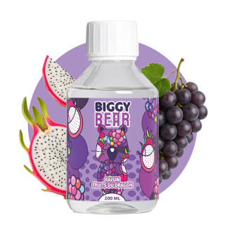 Biggy Bear - Liquid (0mg/200ml) Raisin Fruits du Dragon
