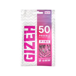GIZEH SlimFilter 6mm - ProCell Pink (1 x 50Stk)