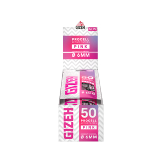 GIZEH SlimFilter 6mm - ProCell Pink (10 x 50Stk)