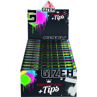 GIZEH KingSize Slim +Tips - Drip Edition (26 x 34Stk)