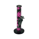 FireFlow x Blackleaf Cylinder Bong 30cm - Leaves Pink (1...