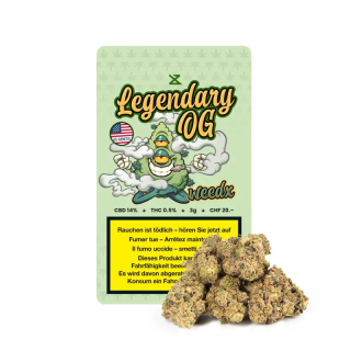 Weedx Indoor Blüten - Legend OG (CHF20.00/3g)
