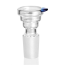 Glaskopf für Bong - Stufen transparent 19mm Schliff...