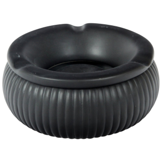Windaschenbecher Keramik 15cm - Antik schwarz (1 Stk)