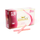 Korona Zig. Hülsen Slim Pink (120 Stk.)