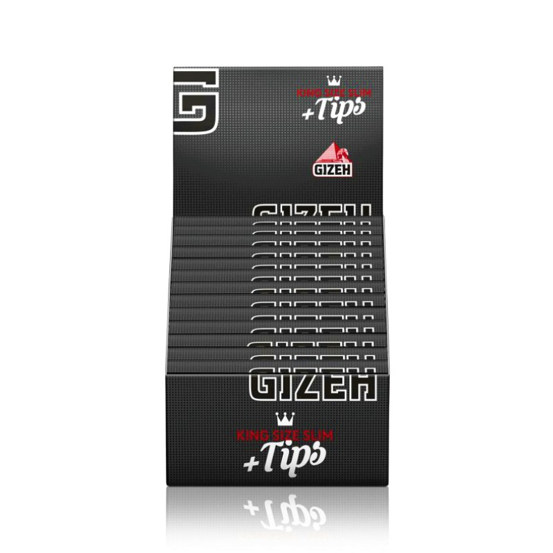 GIZEH Black King Size Slim + Filter Tips (26 x 34 Stk.) kaufen, 60.45 CHF