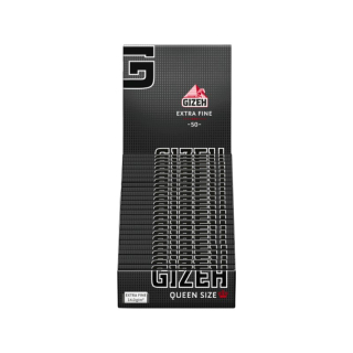 GIZEH QueenSize - Black (25 x 50Stk)