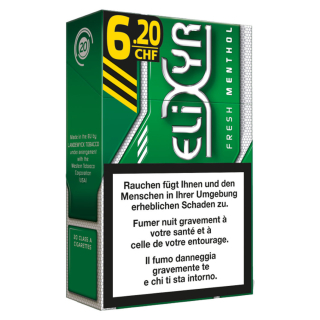 Elixyr Grün Fresh Menthol - Zigaretten Box (10 Stk.)