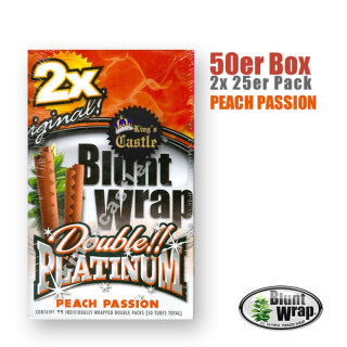 BluntWrap Platinum Double - Peach Passion (25 x 2Stk)