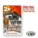 BluntWrap Platinum Double - Peach Passion (25 x 2Stk)
